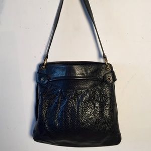 Marc Jacobs Black Leather Gusseted Granny Purse